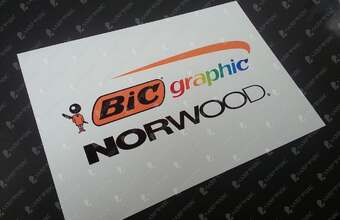 табличка с печатью для канцелярских товаров